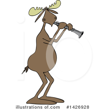 Royalty-Free (RF) Moose Clipart Illustration by djart - Stock Sample #1426928