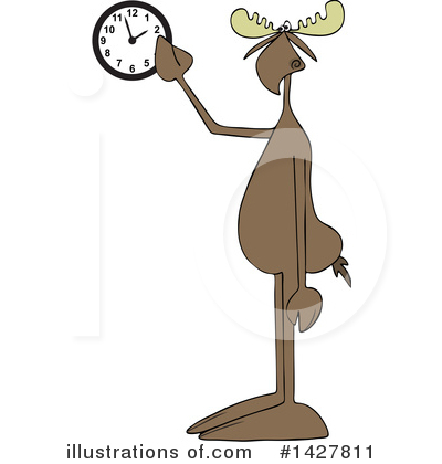 Royalty-Free (RF) Moose Clipart Illustration by djart - Stock Sample #1427811