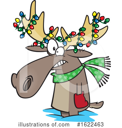 Royalty-Free (RF) Moose Clipart Illustration by toonaday - Stock Sample #1622463