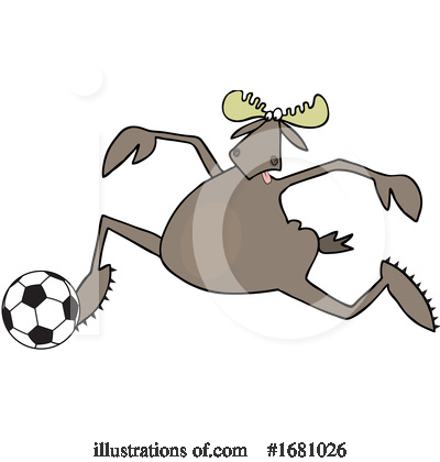 Royalty-Free (RF) Moose Clipart Illustration by djart - Stock Sample #1681026