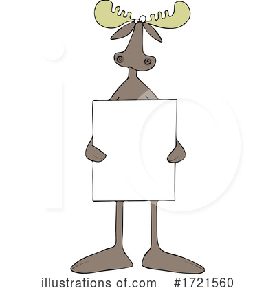 Royalty-Free (RF) Moose Clipart Illustration by djart - Stock Sample #1721560