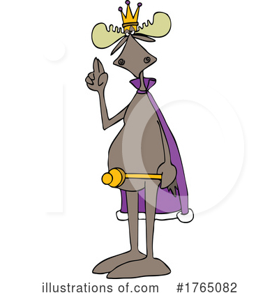 Royalty-Free (RF) Moose Clipart Illustration by djart - Stock Sample #1765082