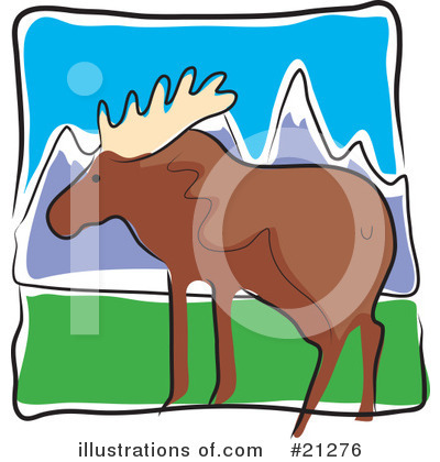 Elk Clipart #21276 by Maria Bell