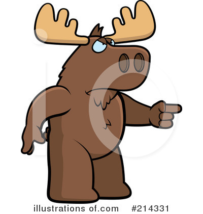 Royalty-Free (RF) Moose Clipart Illustration by Cory Thoman - Stock Sample #214331