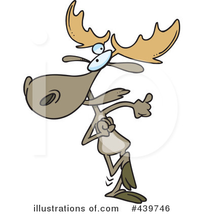 Royalty-Free (RF) Moose Clipart Illustration by toonaday - Stock Sample #439746