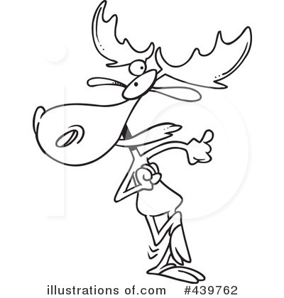 Royalty-Free (RF) Moose Clipart Illustration by toonaday - Stock Sample #439762