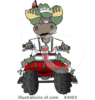 Royalty-Free (RF) Moose Clipart Illustration by djart - Stock Sample #4903