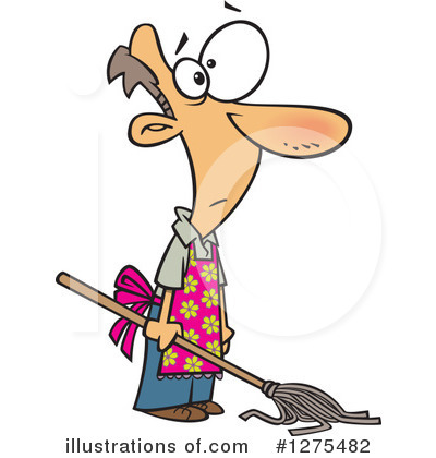 Royalty-Free (RF) Mopping Clipart Illustration by toonaday - Stock Sample #1275482