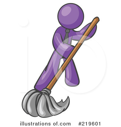 Purple Man Clipart #219601 by Leo Blanchette