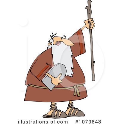 Royalty-Free (RF) Moses Clipart Illustration by djart - Stock Sample #1079843