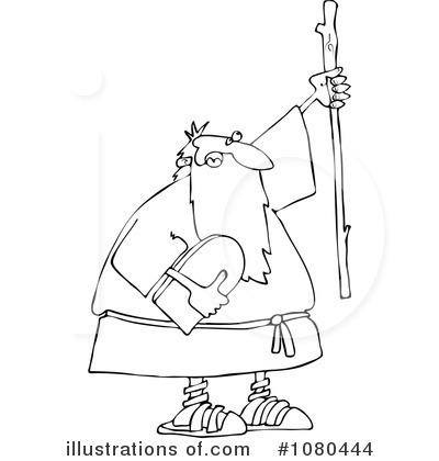 Royalty-Free (RF) Moses Clipart Illustration by djart - Stock Sample #1080444