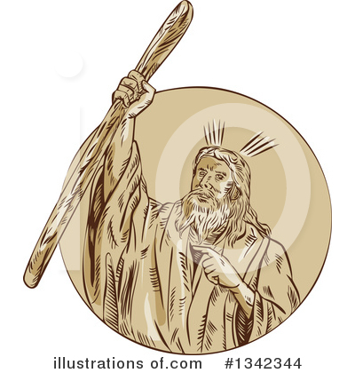 Royalty-Free (RF) Moses Clipart Illustration by patrimonio - Stock Sample #1342344