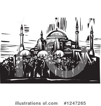 Royalty-Free (RF) Mosque Clipart Illustration by xunantunich - Stock Sample #1247265