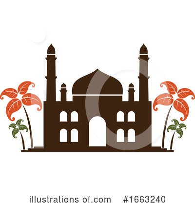 Taj Mahal Clipart #1663240 by Vector Tradition SM