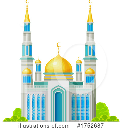 Mosque Clipart #1752687 by Vector Tradition SM