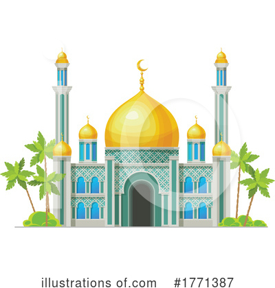 Royalty-Free (RF) Mosque Clipart Illustration by Vector Tradition SM - Stock Sample #1771387