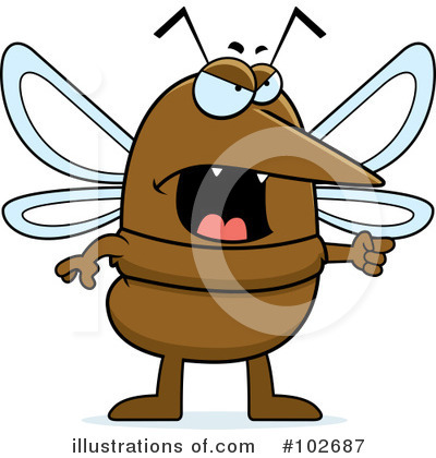 Royalty-Free (RF) Mosquito Clipart Illustration by Cory Thoman - Stock Sample #102687