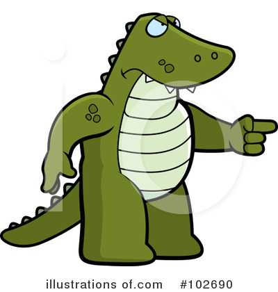 Alligator Clipart #102690 by Cory Thoman