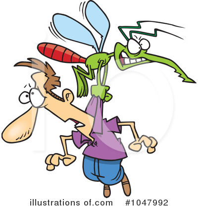 Royalty-Free (RF) Mosquito Clipart Illustration by toonaday - Stock Sample #1047992