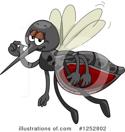 Royalty-Free (RF) Mosquito Clipart Illustration by BNP Design Studio - Stock Sample #1252802