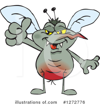 Royalty-Free (RF) Mosquito Clipart Illustration by Dennis Holmes Designs - Stock Sample #1272776