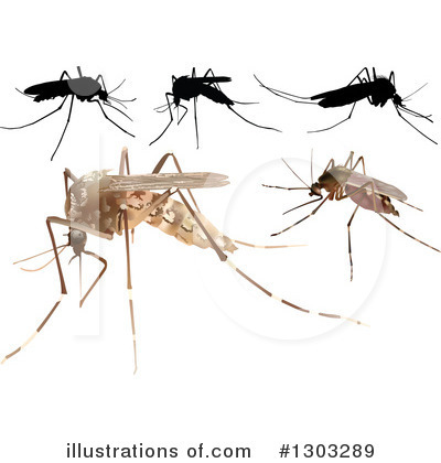 Royalty-Free (RF) Mosquito Clipart Illustration by dero - Stock Sample #1303289