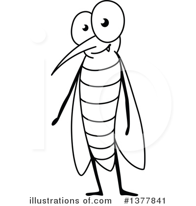 Royalty-Free (RF) Mosquito Clipart Illustration by Vector Tradition SM - Stock Sample #1377841