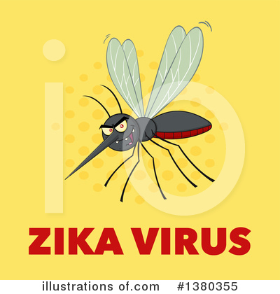Royalty-Free (RF) Mosquito Clipart Illustration by Hit Toon - Stock Sample #1380355