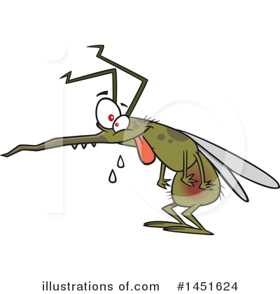 Royalty-Free (RF) Mosquito Clipart Illustration by toonaday - Stock Sample #1451624
