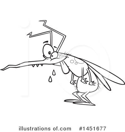 Royalty-Free (RF) Mosquito Clipart Illustration by toonaday - Stock Sample #1451677