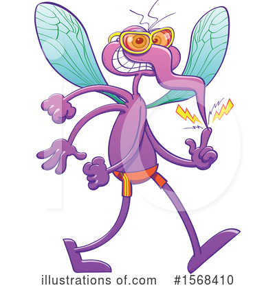 Royalty-Free (RF) Mosquito Clipart Illustration by Zooco - Stock Sample #1568410