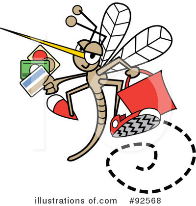 Royalty-Free (RF) Mosquito Clipart Illustration by Andy Nortnik - Stock Sample #92568