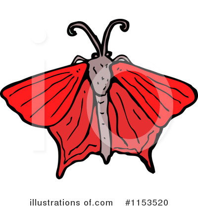 Moth Clipart #1153520 by lineartestpilot
