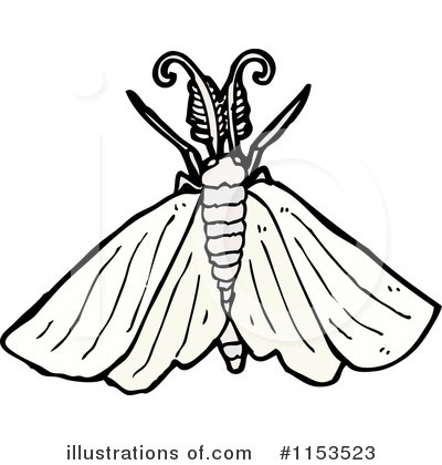 Royalty-Free (RF) Moth Clipart Illustration by lineartestpilot - Stock Sample #1153523