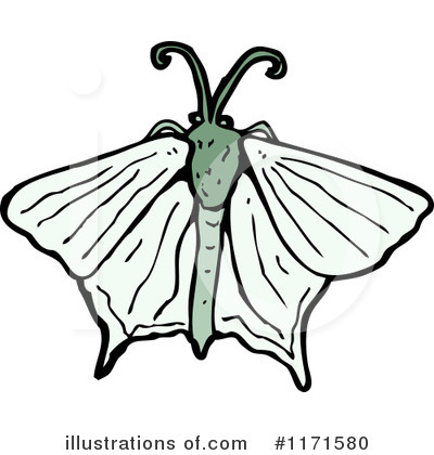 Royalty-Free (RF) Moth Clipart Illustration by lineartestpilot - Stock Sample #1171580