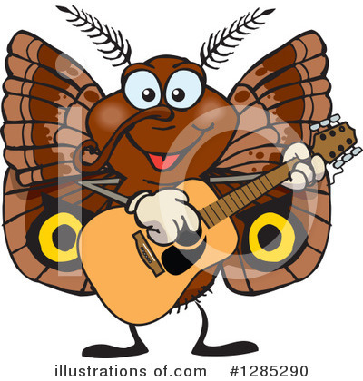 Royalty-Free (RF) Moth Clipart Illustration by Dennis Holmes Designs - Stock Sample #1285290