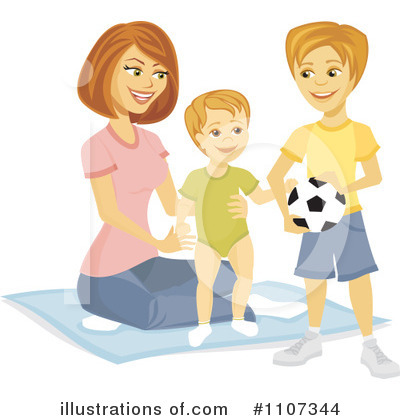 Royalty-Free (RF) Mother Clipart Illustration by Amanda Kate - Stock Sample #1107344