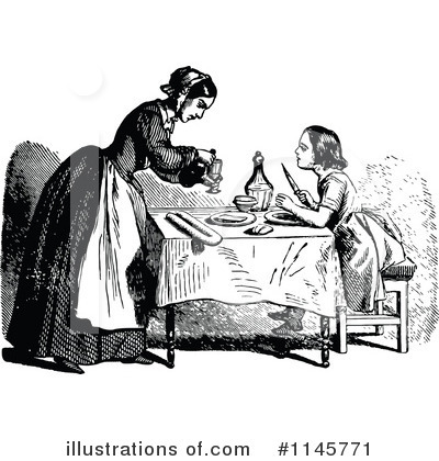 Royalty-Free (RF) Mother Clipart Illustration by Prawny Vintage - Stock Sample #1145771