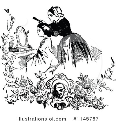 Royalty-Free (RF) Mother Clipart Illustration by Prawny Vintage - Stock Sample #1145787