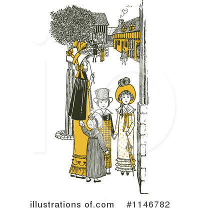 Royalty-Free (RF) Mother Clipart Illustration by Prawny Vintage - Stock Sample #1146782