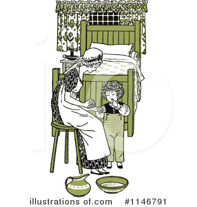 Royalty-Free (RF) Mother Clipart Illustration by Prawny Vintage - Stock Sample #1146791