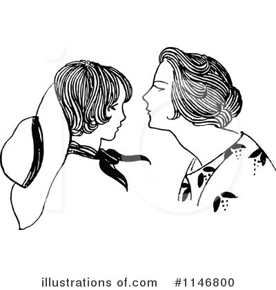 Royalty-Free (RF) Mother Clipart Illustration by Prawny Vintage - Stock Sample #1146800