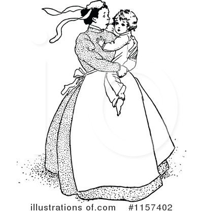 Royalty-Free (RF) Mother Clipart Illustration by Prawny Vintage - Stock Sample #1157402