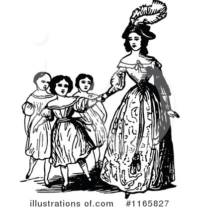 Royalty-Free (RF) Mother Clipart Illustration by Prawny Vintage - Stock Sample #1165827
