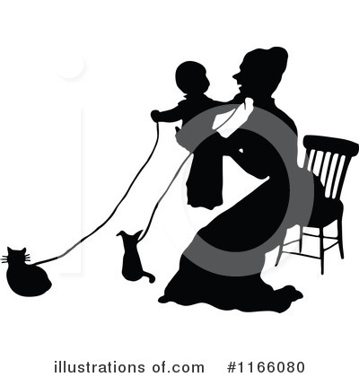 Royalty-Free (RF) Mother Clipart Illustration by Prawny Vintage - Stock Sample #1166080