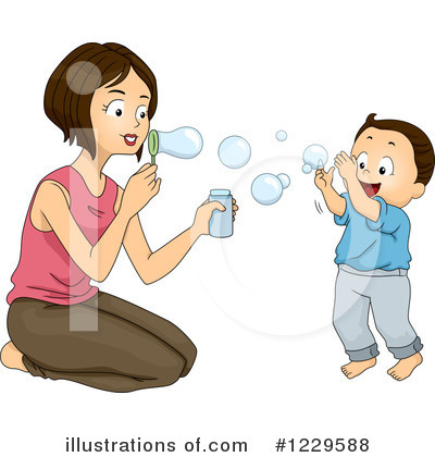Blowing Bubbles Clipart #1229588 by BNP Design Studio