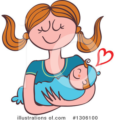 Royalty-Free (RF) Mother Clipart Illustration by Zooco - Stock Sample #1306100