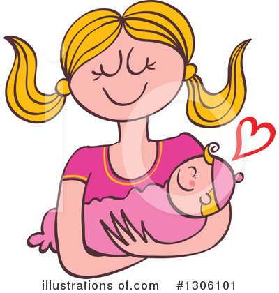 Royalty-Free (RF) Mother Clipart Illustration by Zooco - Stock Sample #1306101