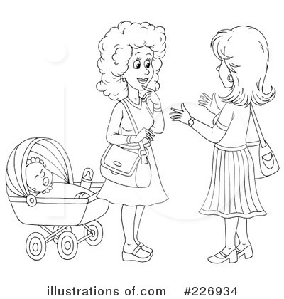 Baby Carriage Clipart #226934 by Alex Bannykh