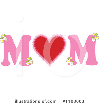 Royalty-Free (RF) Mothers Day Clipart Illustration by Maria Bell - Stock Sample #1103603